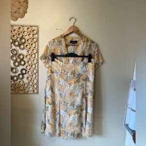 Jones New York size 14p orange floral two piece skirt